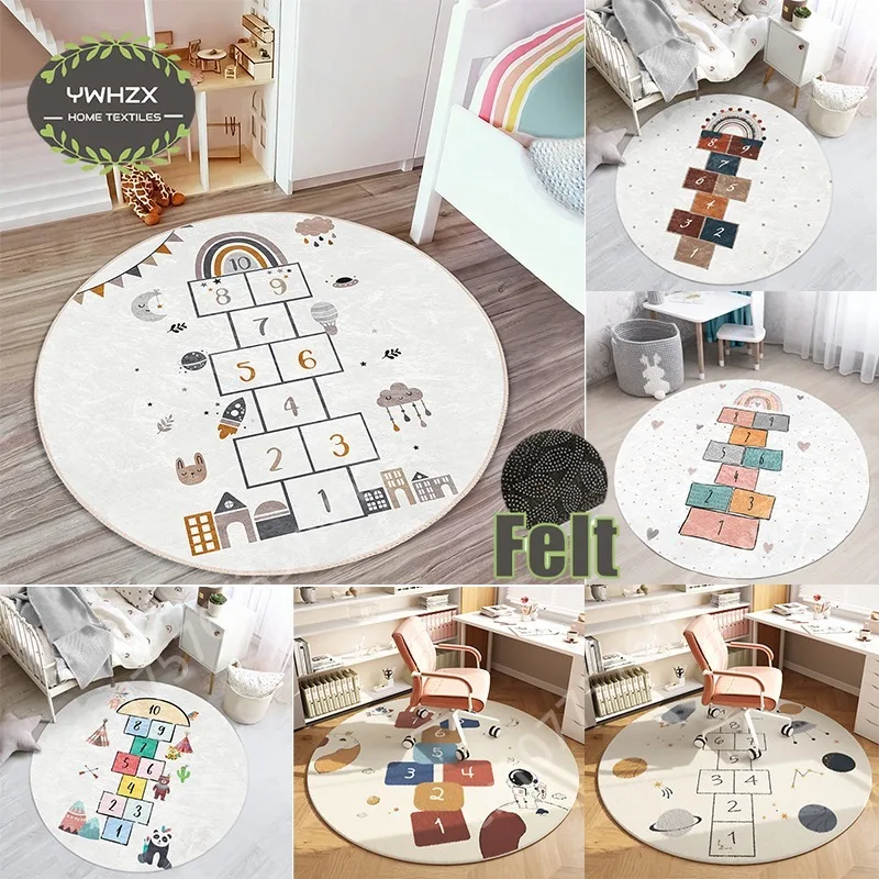 Game Hopscotch Carpet Nursery Playmat for Kids Room Rugs Living Room Big Size Non-slip Children Rounded Carpets Decoration Home
Game Hopscotch Carpet Nursery Playmat for Kids Room Rugs Living Room Big Size Non-slip Children Rounded Carpets Decoration Home