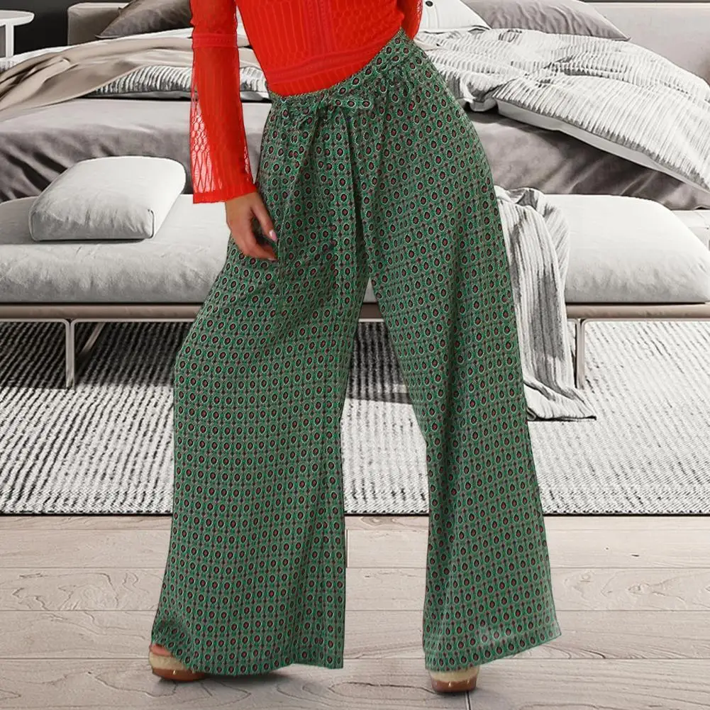 Summer Beach Trousers Loose Breathable Lace Up Elastic Waist Wide Leg Beach Pants With Belt Women's Clothing Streetwear
Summer Beach Trousers Loose Breathable Lace Up Elastic Waist Wide Leg Beach Pants With Belt Women's Clothing Streetwear