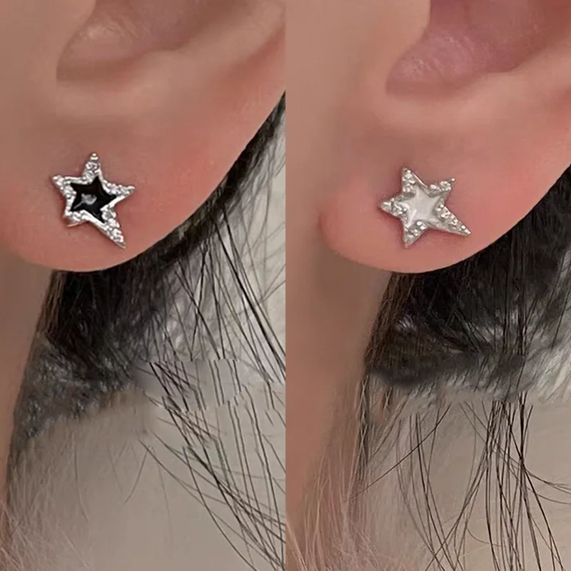 Y2k Sweet Cool Cute Star Pentagram Stud Earrings Shiny Rhinestone Lucky Shiny Star Earings for Women Korean Jewelry Accessories
Y2k Sweet Cool Cute Star Pentagram Stud Earrings Shiny Rhinestone Lucky Shiny Star Earings for Women Korean Jewelry Accessories
