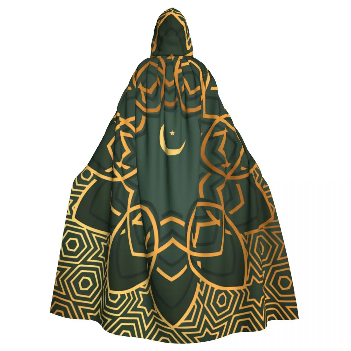 Islamic Flower Moon Hooded Cloak Polyester Unisex Witch Cape Costume Accessory
Islamic Flower Moon Hooded Cloak Polyester Unisex Witch Cape Costume Accessory