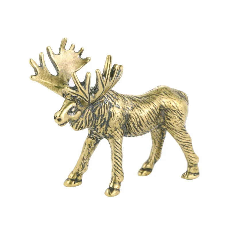 Solid Brass Elk Figurines Retro Animal Moose Small Statue Desk Ornament Tea Pet Table Decorations Crafts Accessories Child Gifts
Solid Brass Elk Figurines Retro Animal Moose Small Statue Desk Ornament Tea Pet Table Decorations Crafts Accessories Child Gifts