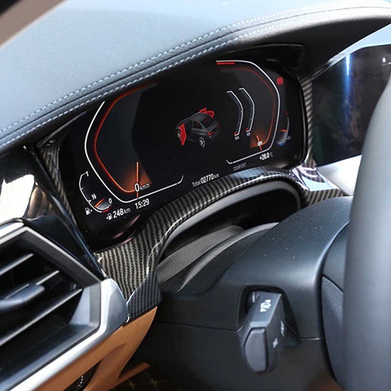 Для BMW 3 серии G20 2019-2021 ABS углеродное волокно цветная внутренняя приборная панель декоративная рамка приборная панель наклейки
Для BMW 3 серии G20 2019-2021 ABS углеродное волокно цветная внутренняя приборная панель декоративная рамка приборная панель наклейки