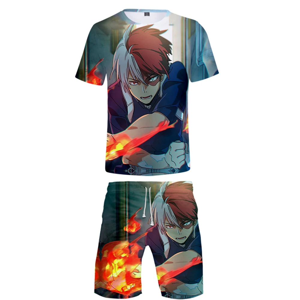 Harajuku Boku No Hero Academia 3D Beach Tracksuit Anime Teenage Two Piece Set Tshirt+Shorts Summer Short Sleeve Men Male Suit
Harajuku Boku No Hero Academia 3D Beach Tracksuit Anime Teenage Two Piece Set Tshirt+Shorts Summer Short Sleeve Men Male Suit