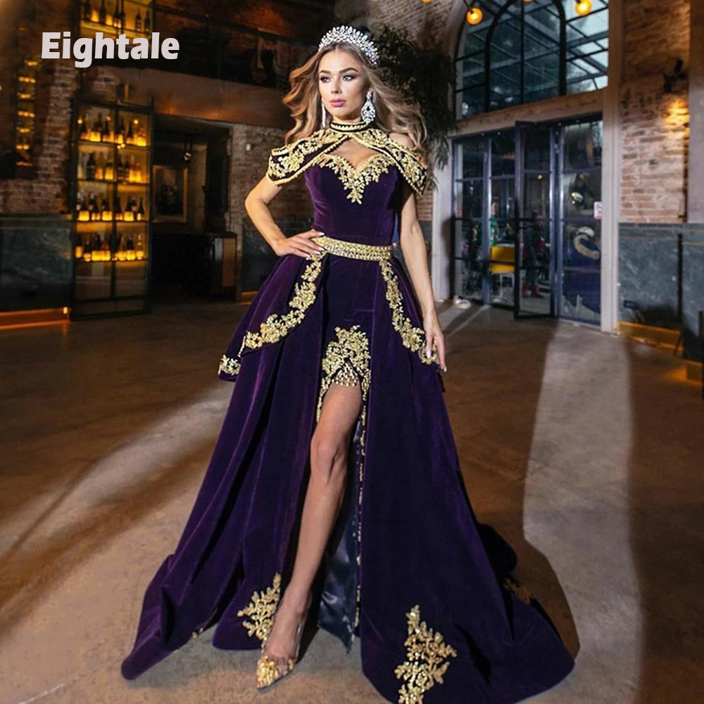Eightale Karakou Algerien Evening Dresses Arabic Dubai Velvet Caftan Prom Gowns Kaftan Mermaid Gold Embroidery Party Dress
Eightale Karakou Algerien Evening Dresses Arabic Dubai Velvet Caftan Prom Gowns Kaftan Mermaid Gold Embroidery Party Dress