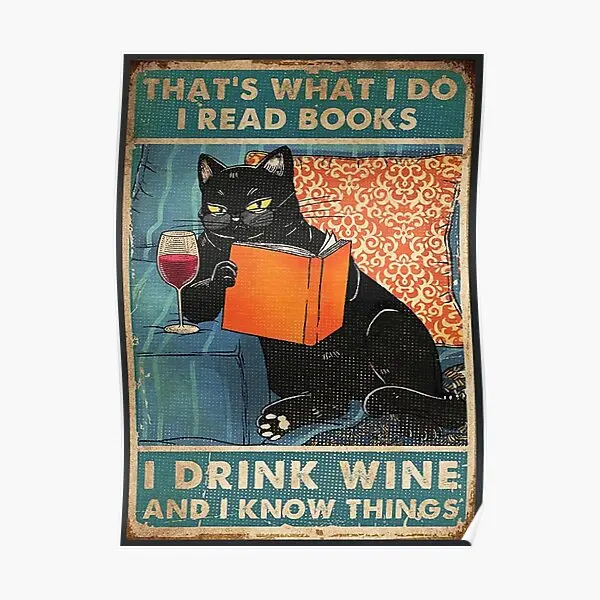 Это то, что я делаю, я читаю книги, я пью, Wi-плакат, Настенная роспись, винтажная комната, забавное украшение стен, домашняя печать, искусство, ...