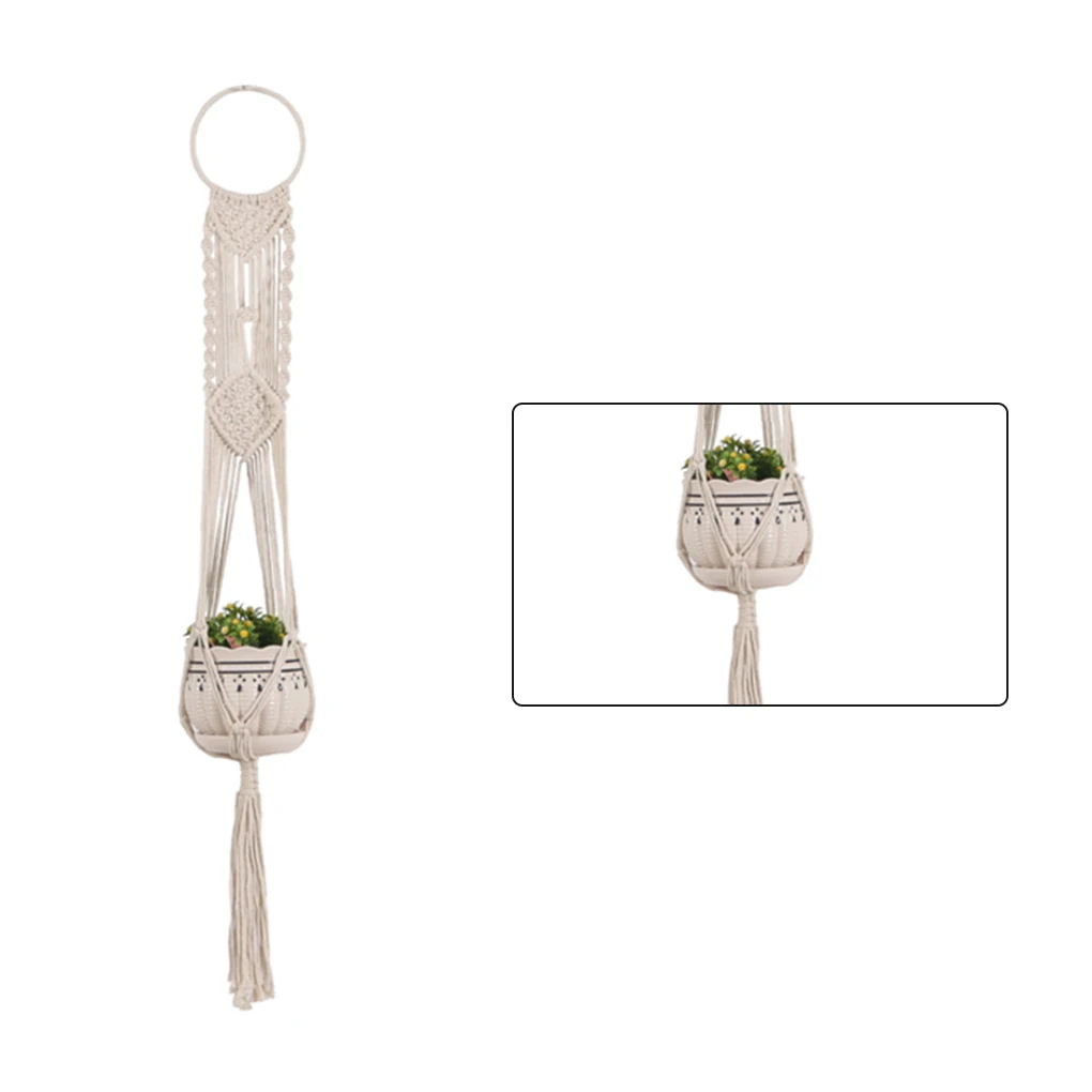Handmade Macrame Plant Hanger Flower Pot Hanger Indoor Outdoor Plants Hanging Basket Cotton Rope Plant Pot Holder Home Decorat
Handmade Macrame Plant Hanger Flower Pot Hanger Indoor Outdoor Plants Hanging Basket Cotton Rope Plant Pot Holder Home Decorat