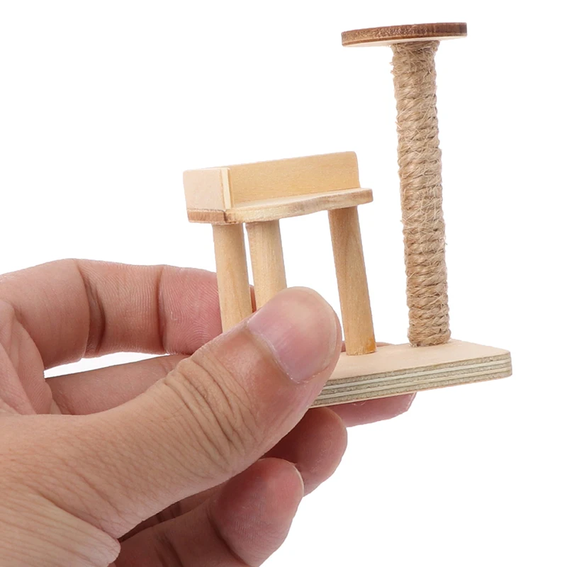 1:12 Dollhouse Miniature Wooden Cat Climbing Frame Model Decoration Accessories Pet Cat Toy Kitty Play House 
1:12 Dollhouse Miniature Wooden Cat Climbing Frame Model Decoration Accessories Pet Cat Toy Kitty Play House