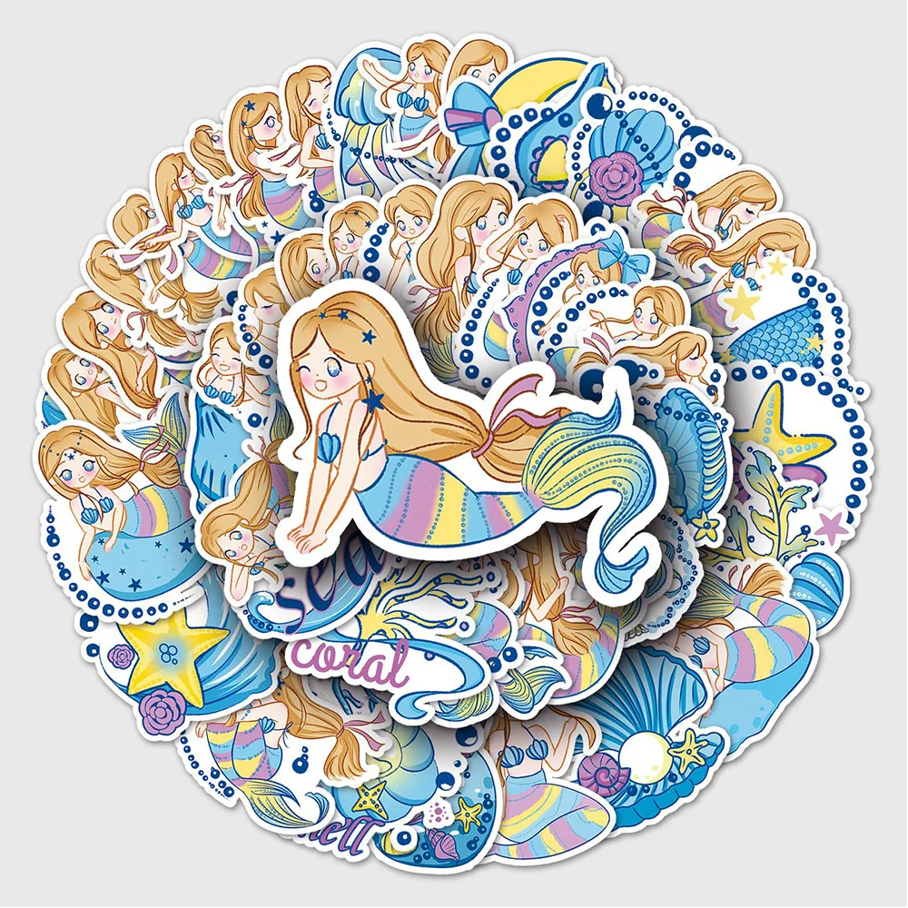 10/30/50PCS Hand Drawn Blue Cute Mermaid Cartoon Sticker DIY Phone Laptop Luggage Skateboard Graffiti Decals Fun for Kid Toy
10/30/50PCS Hand Drawn Blue Cute Mermaid Cartoon Sticker DIY Phone Laptop Luggage Skateboard Graffiti Decals Fun for Kid Toy