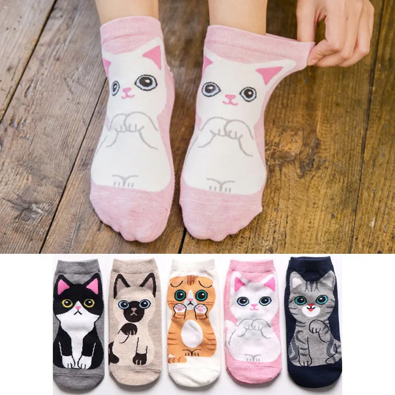 Cartoon Cat Sock For Women Girl Japanese Style Breathable Cotton Boat Socks Cute 1Pair Kawaii
Cartoon Cat Sock For Women Girl Japanese Style Breathable Cotton Boat Socks Cute 1Pair Kawaii