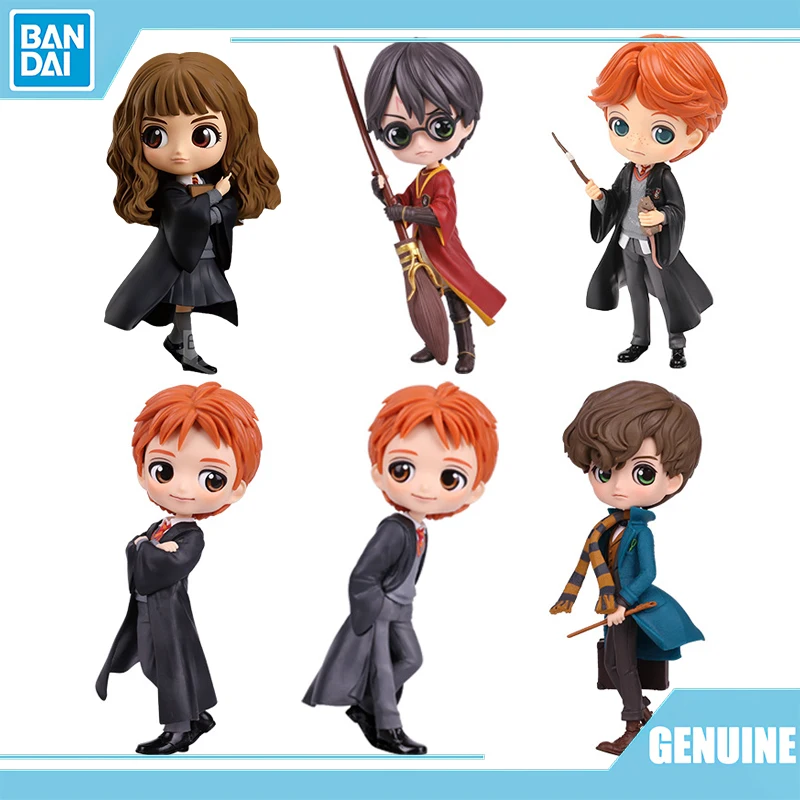 

Bandai Cartoon Harry Potter Figure Owl Hedwig Hermione Granger Ron Weasley Action Figure Kawaii Collection Model Doll Toy Gift