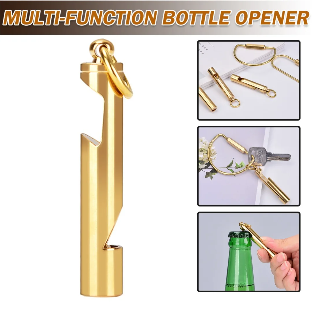 Beer Bottle Opener Keychain Outdoor Portable Mini Beer Can Opener Whistle Multifunction Key Chain Pendant
Beer Bottle Opener Keychain Outdoor Portable Mini Beer Can Opener Whistle Multifunction Key Chain Pendant