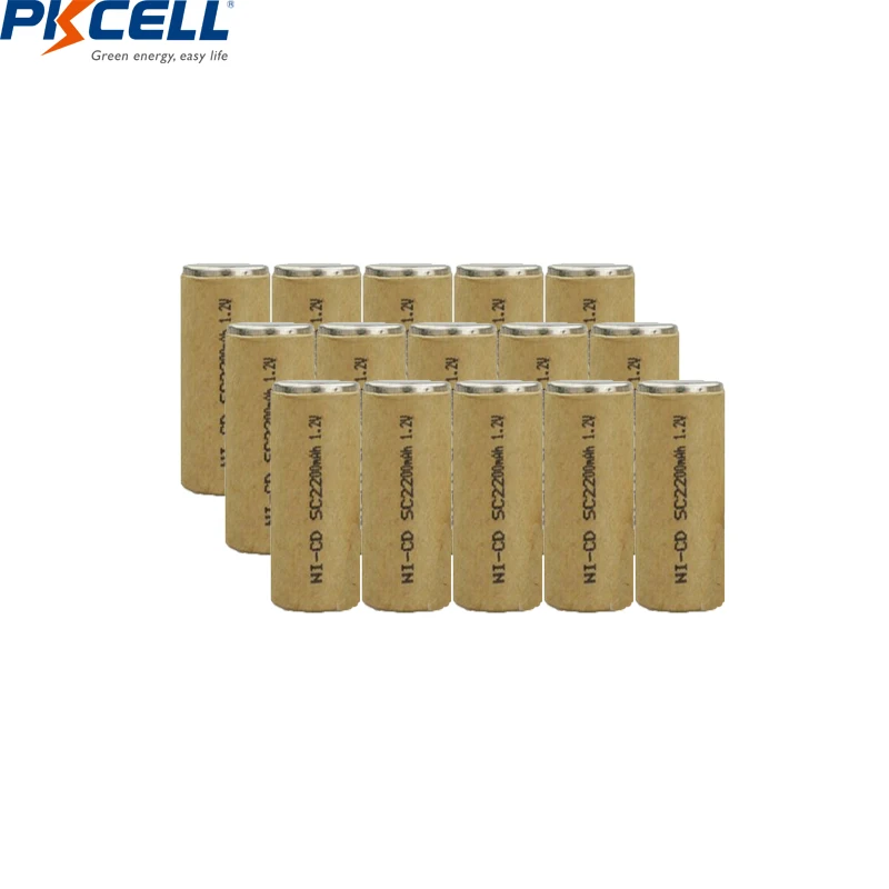 SC battery 1.2v batteries rechargeable 2200mAh nicd battery for power tools akkumulator Lowest price 15 piece PKCELL
SC battery 1.2v batteries rechargeable 2200mAh nicd battery for power tools akkumulator Lowest price 15 piece PKCELL