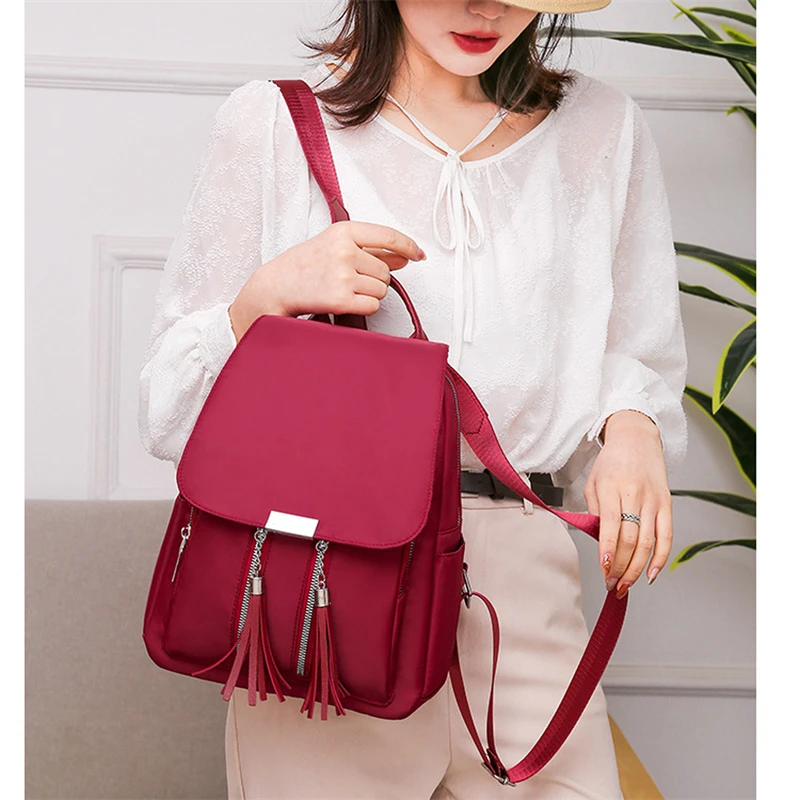 Women's Fashion Backpack Waterproof School Bookbag Tassel Anti-theft Daypack Rucksack For Teenager Girls
Women's Fashion Backpack Waterproof School Bookbag Tassel Anti-theft Daypack Rucksack For Teenager Girls