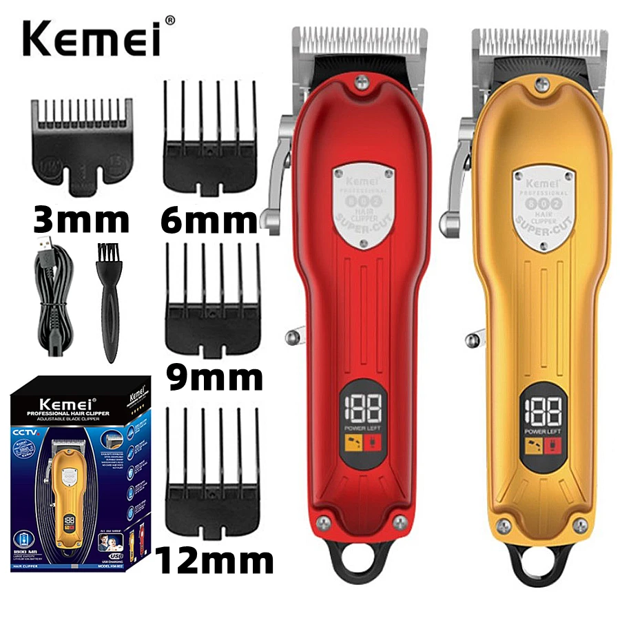 Профессиональная красная машинка для стрижки волос kemei 802, регулируемый триммер для мужчин, Парикмахерская, электрическая машинка для стриж...
Профессиональная красная машинка для стрижки волос kemei 802, регулируемый триммер для мужчин, Парикмахерская, электрическая машинка для стриж...
