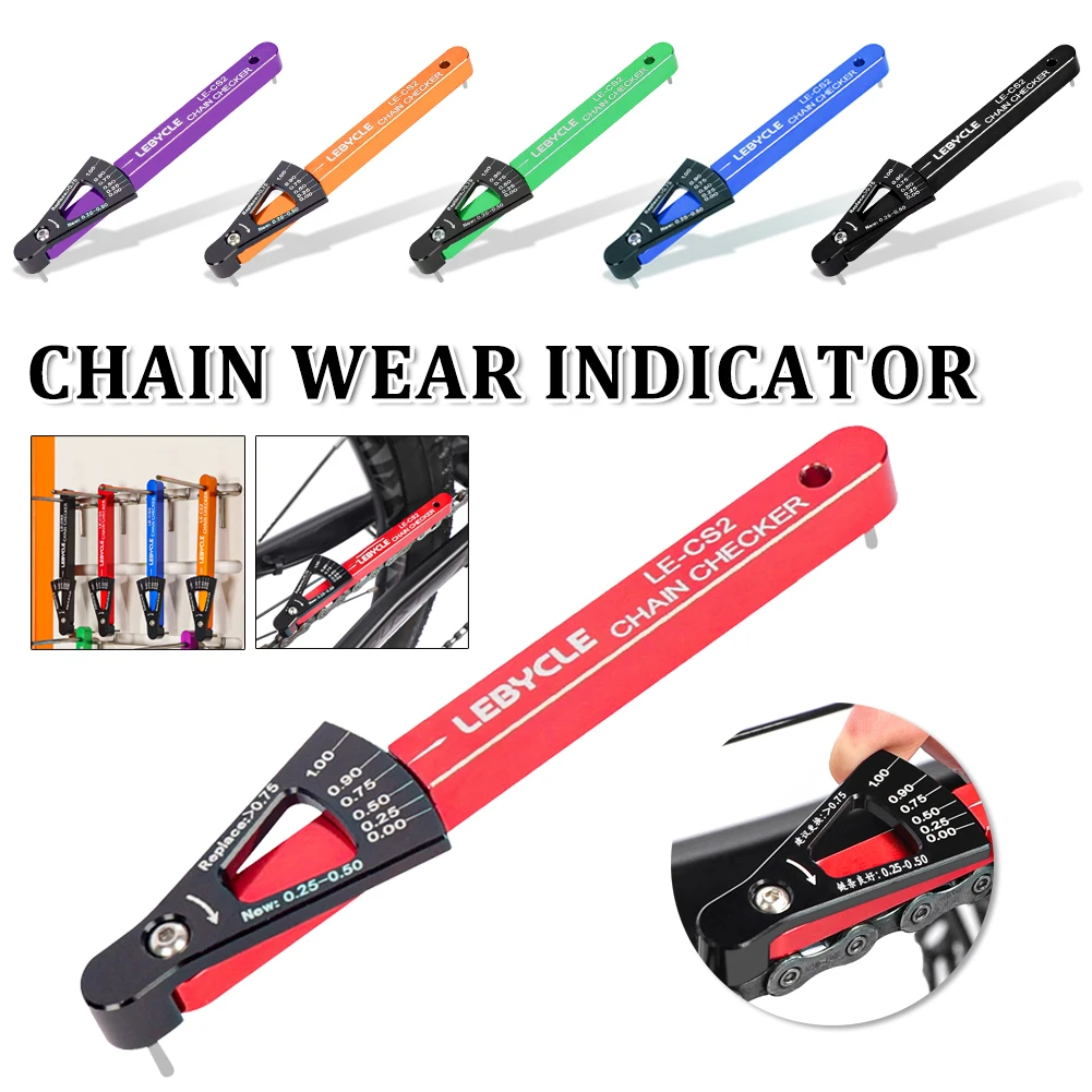 MTB Road Bicycle Chain Wear Indicator Tool Chain Checker Multi-Functional Chains Gauge Measurement Ruler Bicycle Repair Tool
MTB Road Bicycle Chain Wear Indicator Tool Chain Checker Multi-Functional Chains Gauge Measurement Ruler Bicycle Repair Tool