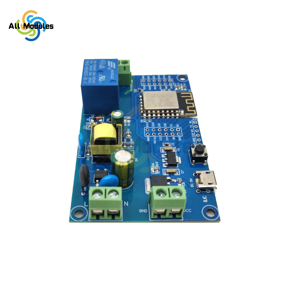 ESP8266 5V Wireless WIFI Relay Module ESP ESP-12F Development Board AC90-250V DC7-12V USB AC/DC WIFI Wireless Relay Module
ESP8266 5V Wireless WIFI Relay Module ESP ESP-12F Development Board AC90-250V DC7-12V USB AC/DC WIFI Wireless Relay Module