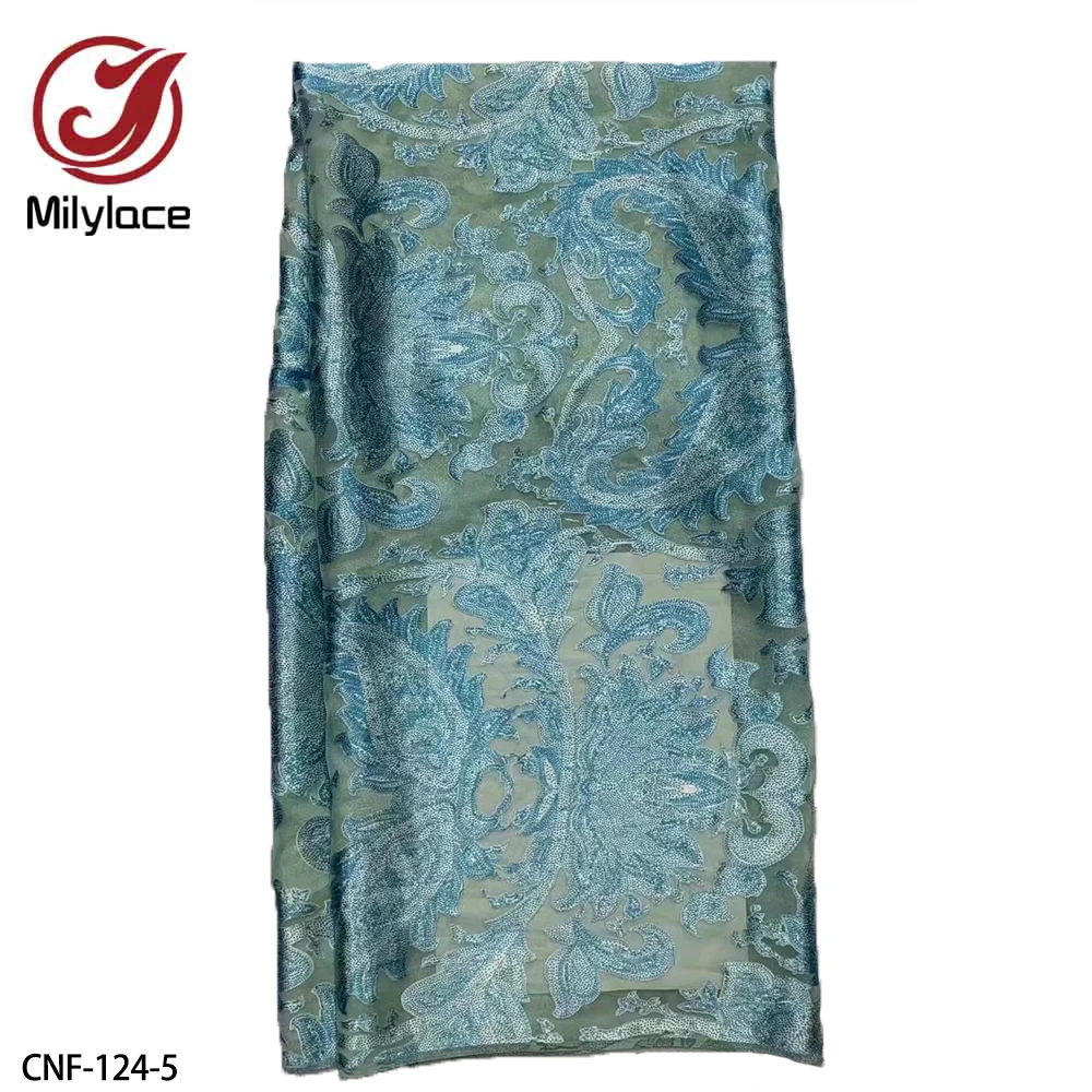 Latest African Net Lace Fabric High Quality Embroidered Nigerian Lace Fabrics French Tulle Lace Material for Party CNF-124
Latest African Net Lace Fabric High Quality Embroidered Nigerian Lace Fabrics French Tulle Lace Material for Party CNF-124