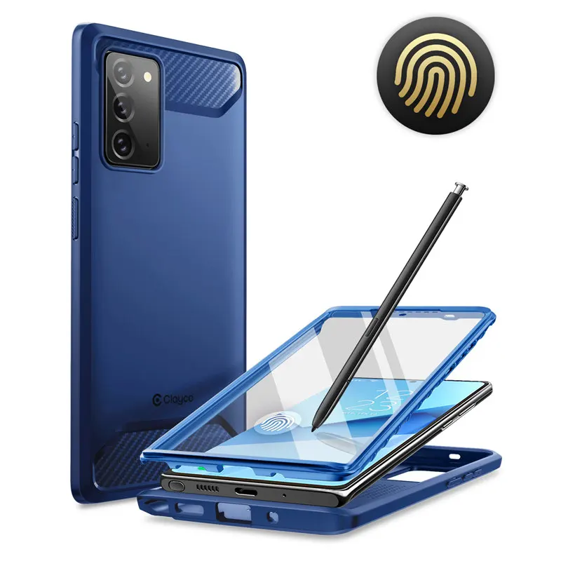 For Samsung Galaxy Note 20 Case 6.7" (2020) Clayco Xenon Full-Body Rugged Case with Fingerprint ID Built-in Screen Protector
For Samsung Galaxy Note 20 Case 6.7" (2020) Clayco Xenon Full-Body Rugged Case with Fingerprint ID Built-in Screen Protector