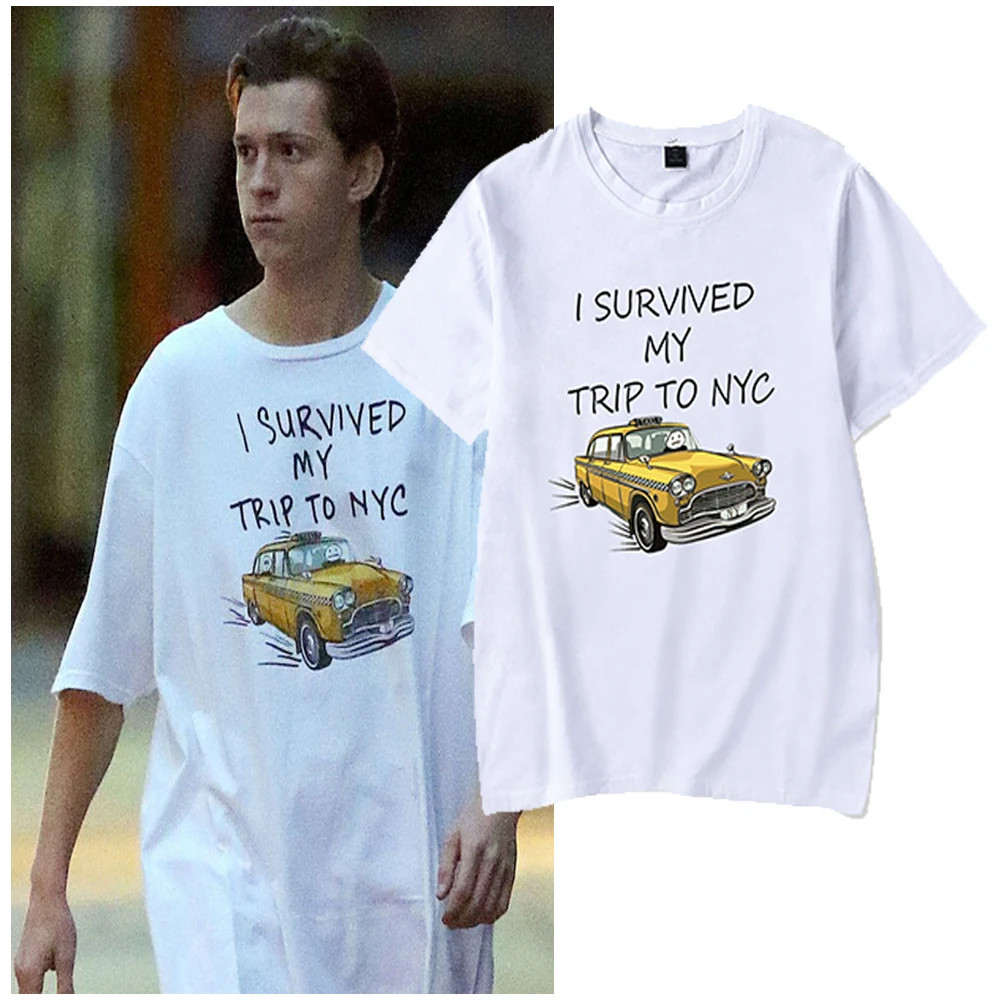 Tom Holland Same Style I Survived My Trip To NYC T-shirt Crewneck Short Sleeve Tee Women Men's Tshirt 2023 Hip Hop Clothes
Tom Holland Same Style I Survived My Trip To NYC T-shirt Crewneck Short Sleeve Tee Women Men's Tshirt 2023 Hip Hop Clothes