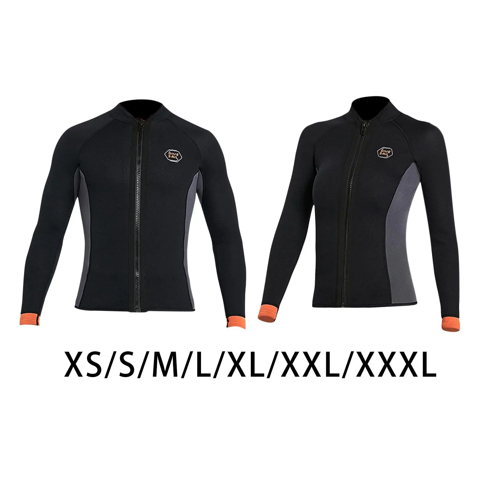 Men Women Wetsuit Tops Water Sports Scuba Diving Front Zipper Breathable Swimwear
Men Women Wetsuit Tops Water Sports Scuba Diving Front Zipper Breathable Swimwear