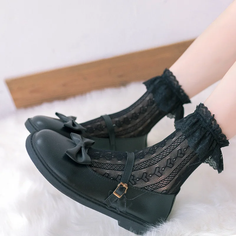 1 Pair Ladies Pile Socks Lace Breathable for Girl Women Japanese Style Nylon Mid Tube Stockings Elastic Lovely Princess Socks
1 Pair Ladies Pile Socks Lace Breathable for Girl Women Japanese Style Nylon Mid Tube Stockings Elastic Lovely Princess Socks