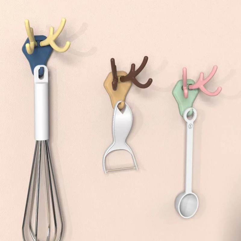 Sticky Hook Antler Modeling Storage Kitchen Bathroom Porch Living Room Study Creative Personality Hanging Rack
Sticky Hook Antler Modeling Storage Kitchen Bathroom Porch Living Room Study Creative Personality Hanging Rack