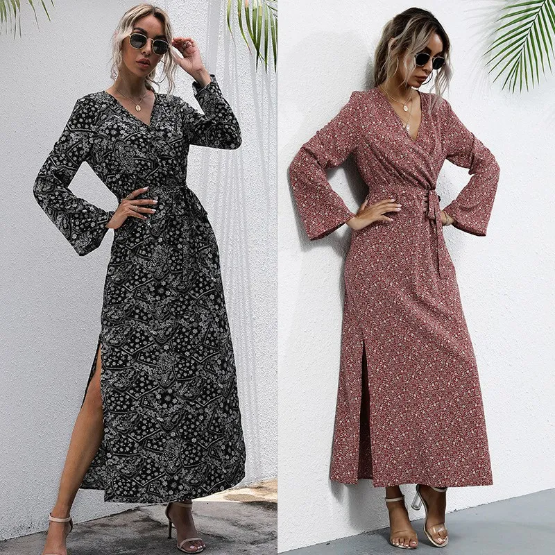 ASDS-Autumn Winter Ladies Casual Floral Print Dress Women Long Sleeve V-Neck High Wasit Vintage Dress
ASDS-Autumn Winter Ladies Casual Floral Print Dress Women Long Sleeve V-Neck High Wasit Vintage Dress