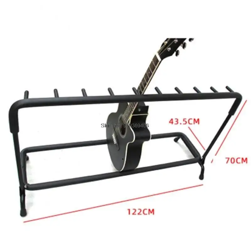 

Складная подставка для гитары с 9 держателями для хранения гитары, универсальная напольная подставка для гитары, держатель, стойка, аксессуары