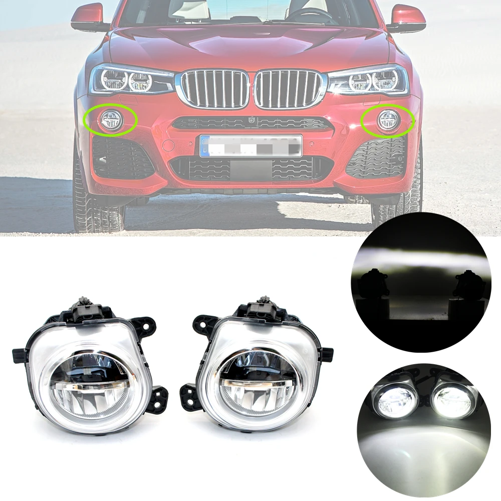 Front Bumper LED DRL Fog Light Lamps With Bulbs 63177317251 63177317252 Car Lights For BMW X4 F26 2014 2015 2016 2017 2018
Front Bumper LED DRL Fog Light Lamps With Bulbs 63177317251 63177317252 Car Lights For BMW X4 F26 2014 2015 2016 2017 2018