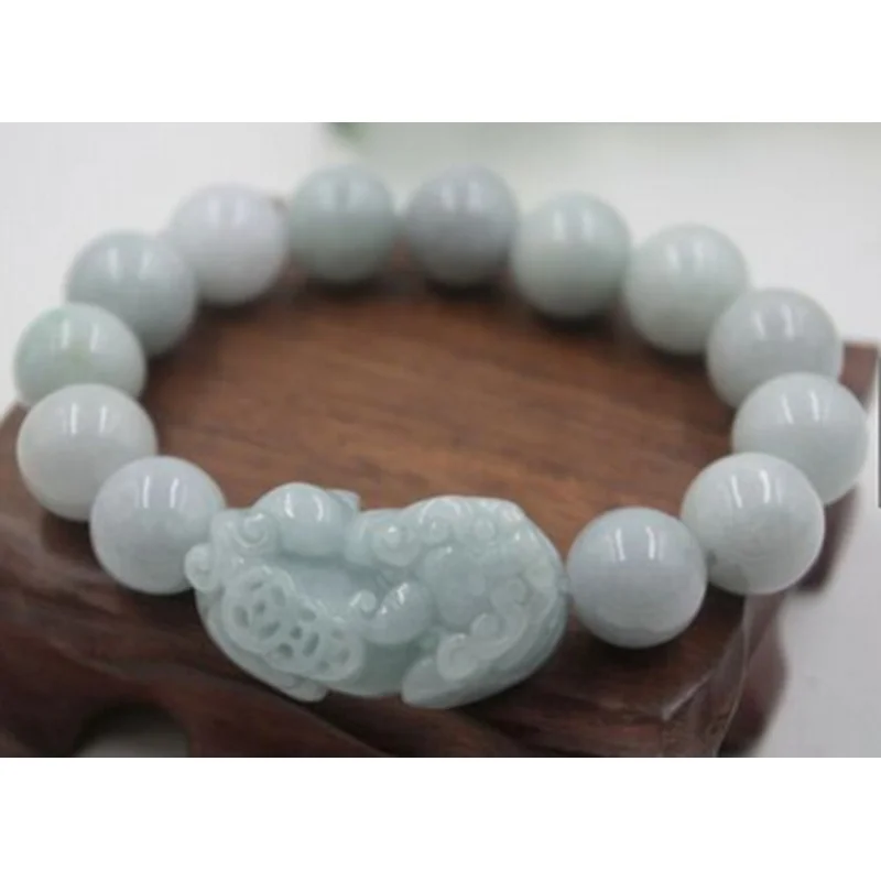 Certificate 100% Natural A Grade Jadeite Craved Good Luck Bead Pixiu Bracelet
Certificate 100% Natural A Grade Jadeite Craved Good Luck Bead Pixiu Bracelet