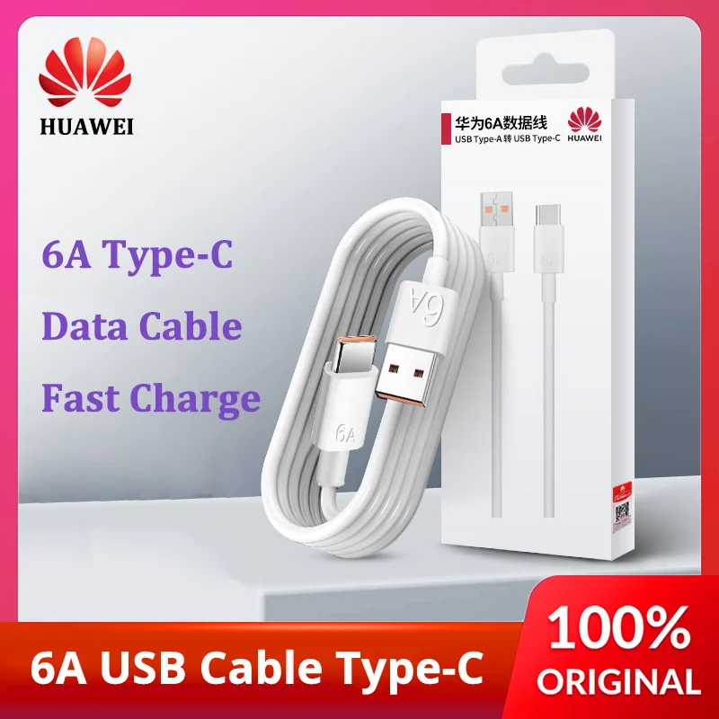 HUAWEI 6A Data Cable USB-A to USB-C Supports HUAWEI SuperCharge Max 66W Compatible With 10V4A 10V2.25A and 9V2A Charging
HUAWEI 6A Data Cable USB-A to USB-C Supports HUAWEI SuperCharge Max 66W Compatible With 10V4A 10V2.25A and 9V2A Charging