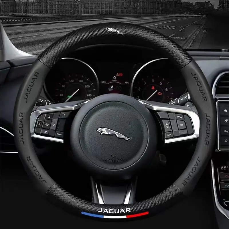 Car 3D Embossed For Jaguar Logo Carbon Fiber Steering Wheel Cover For XE XF XJ F-PACE F-TYPE I-PACE E-PACE X-TYPE S-TYPE S-TYPE
Car 3D Embossed For Jaguar Logo Carbon Fiber Steering Wheel Cover For XE XF XJ F-PACE F-TYPE I-PACE E-PACE X-TYPE S-TYPE S-TYPE