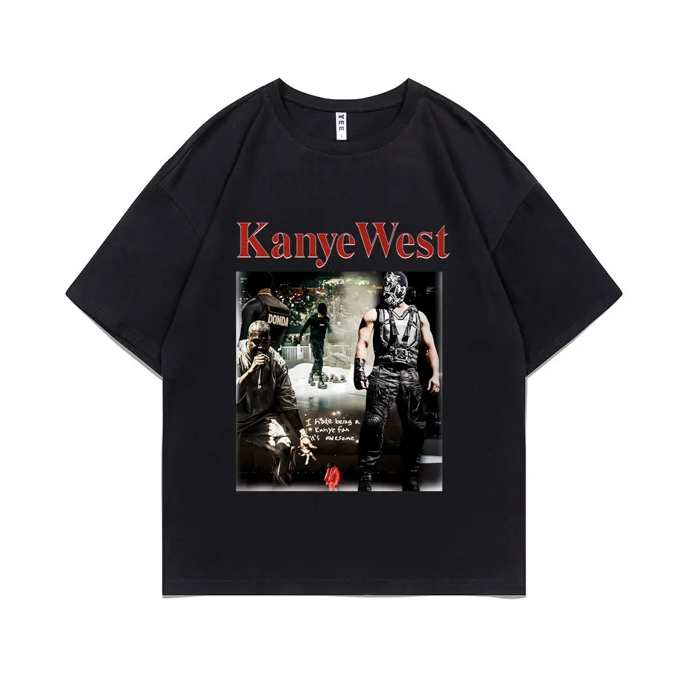 Rapper Kanye West Hip Hop Graphic T-shirt Men's Vintage Black T Shirts Men Women Casual Oversized Tees Male Pure Cotton Tshirt
Rapper Kanye West Hip Hop Graphic T-shirt Men's Vintage Black T Shirts Men Women Casual Oversized Tees Male Pure Cotton Tshirt