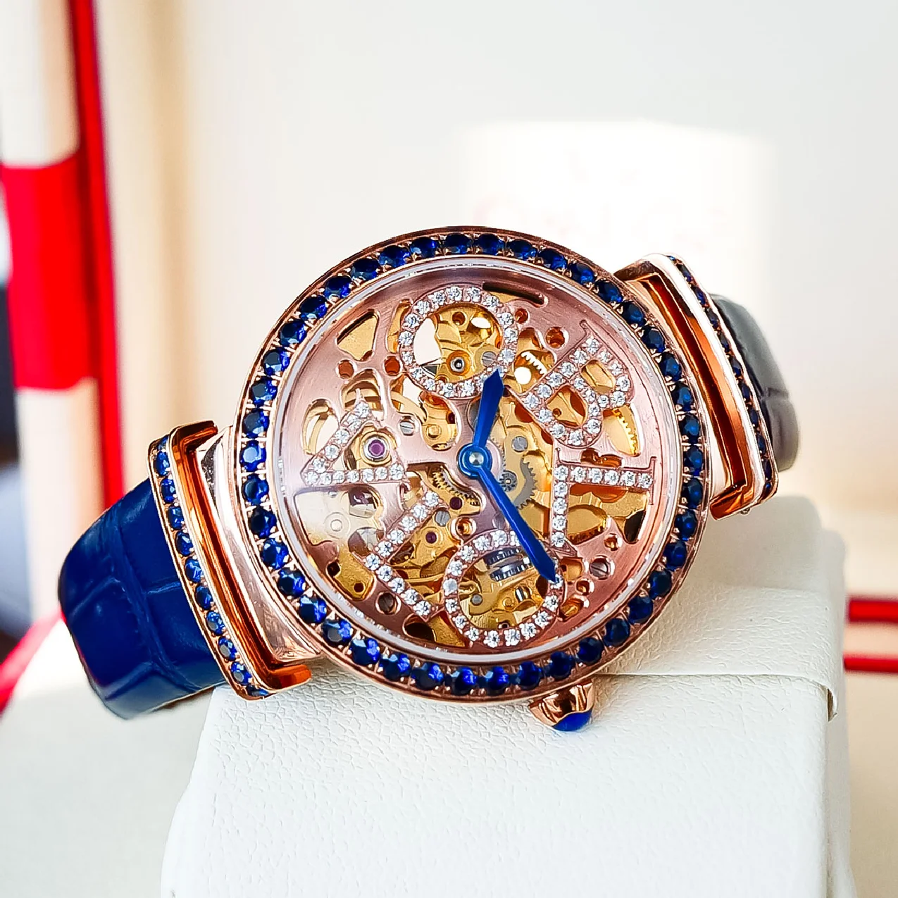 OBLVLO Luxury Women Skeleton Automatic Watches Mechanical Steel Case Blue Calf Leather Strap Sapphire Waterproof Dial 34mm BW
OBLVLO Luxury Women Skeleton Automatic Watches Mechanical Steel Case Blue Calf Leather Strap Sapphire Waterproof Dial 34mm BW