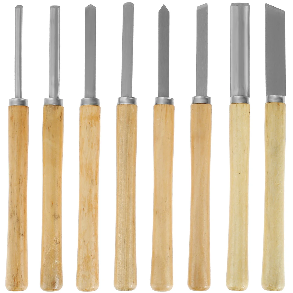 8Pcs Lathe Chisels Set HSS Wood Turning Chisel with Wood Handle Anti-Rust Wood Carving Tools Hand Chisel Tool Wood
8Pcs Lathe Chisels Set HSS Wood Turning Chisel with Wood Handle Anti-Rust Wood Carving Tools Hand Chisel Tool Wood