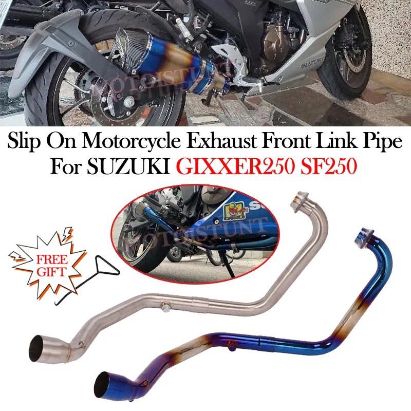 Muffler System For SUZUKI GIXXER250 Gixxer 250 SF250 Motorcycle Exhaust Modified Escape Moto Modify 51mm Front Middle Link Pipe 
Muffler System For SUZUKI GIXXER250 Gixxer 250 SF250 Motorcycle Exhaust Modified Escape Moto Modify 51mm Front Middle Link Pipe
