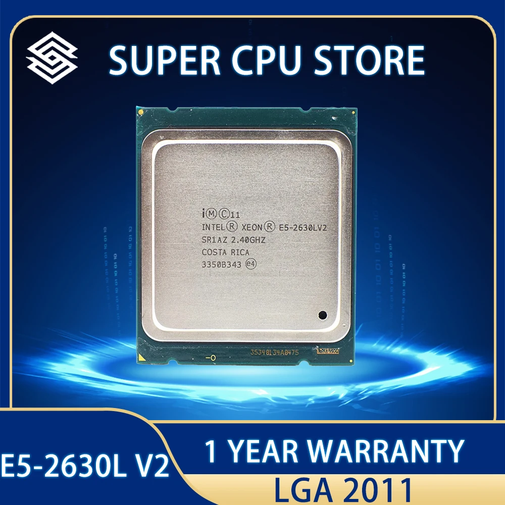 

Intel Xeon E5 2630L V2 Processor SR1AZ 6 Core CPU 2.4GHz 15M 60W E5 2630LV2 Server LGA 2011