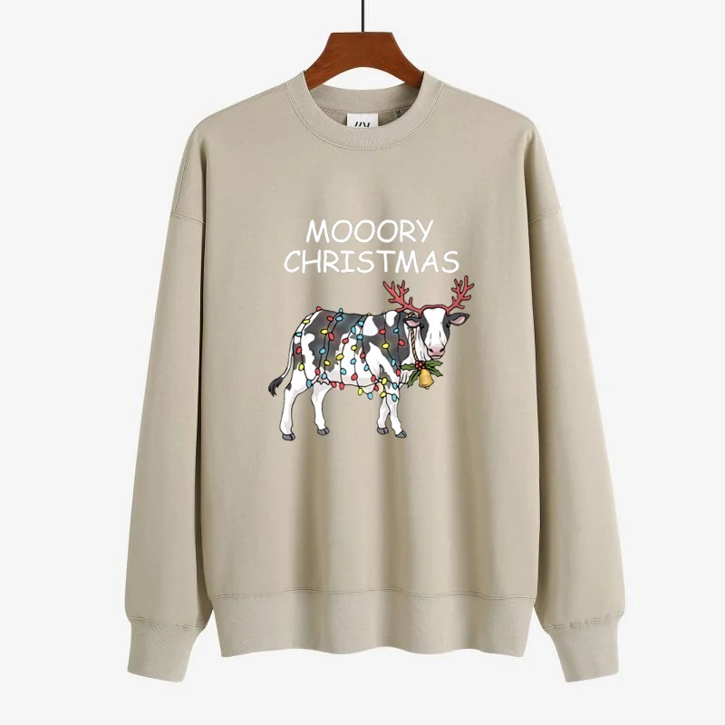 MOOEY Christmas Custom Round Neck Long-sleeve Sweatshirt Personalized Can Customize The Pattern You Want
MOOEY Christmas Custom Round Neck Long-sleeve Sweatshirt Personalized Can Customize The Pattern You Want