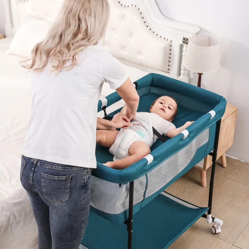 Crib Newborn Baby Cradle Bed Mobile Portable Children's Crib European Folding Crib Multi-function
Crib Newborn Baby Cradle Bed Mobile Portable Children's Crib European Folding Crib Multi-function
