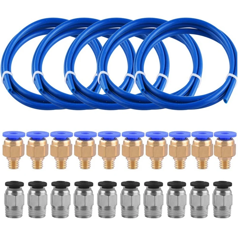 1 Meter Blue Ptfe Tube Pc4-M6 Fitting Pc4-M10 Pneumatic Ptfe Tube Push Connector For 3D Printer 1.75Mm Filament
1 Meter Blue Ptfe Tube Pc4-M6 Fitting Pc4-M10 Pneumatic Ptfe Tube Push Connector For 3D Printer 1.75Mm Filament