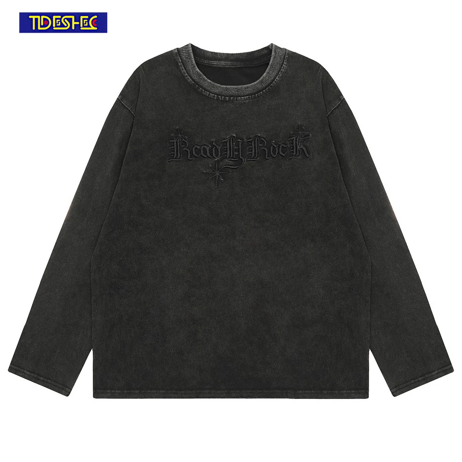 Men 2023 Oversized Harajuku Crewneck Sweatshirts Streetwear Letter Embroidery Pullover Fashion Vintage Washed Loose Long Sleeves
Men 2023 Oversized Harajuku Crewneck Sweatshirts Streetwear Letter Embroidery Pullover Fashion Vintage Washed Loose Long Sleeves