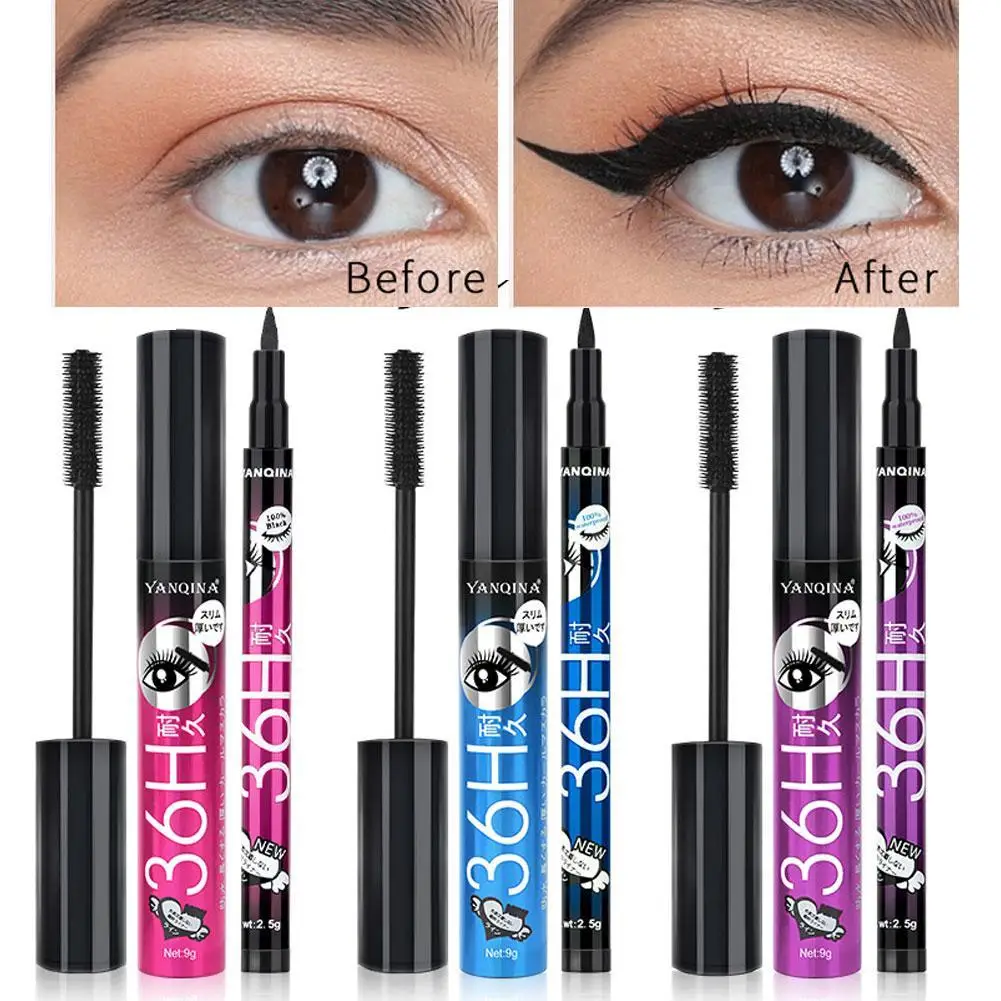 2 In 1 Eyeliner Mascara Eyeliner Pen Eye Black Two In One Set Long Lasting Waterproof Sweatproof Eyelashes for Women
2 In 1 Eyeliner Mascara Eyeliner Pen Eye Black Two In One Set Long Lasting Waterproof Sweatproof Eyelashes for Women