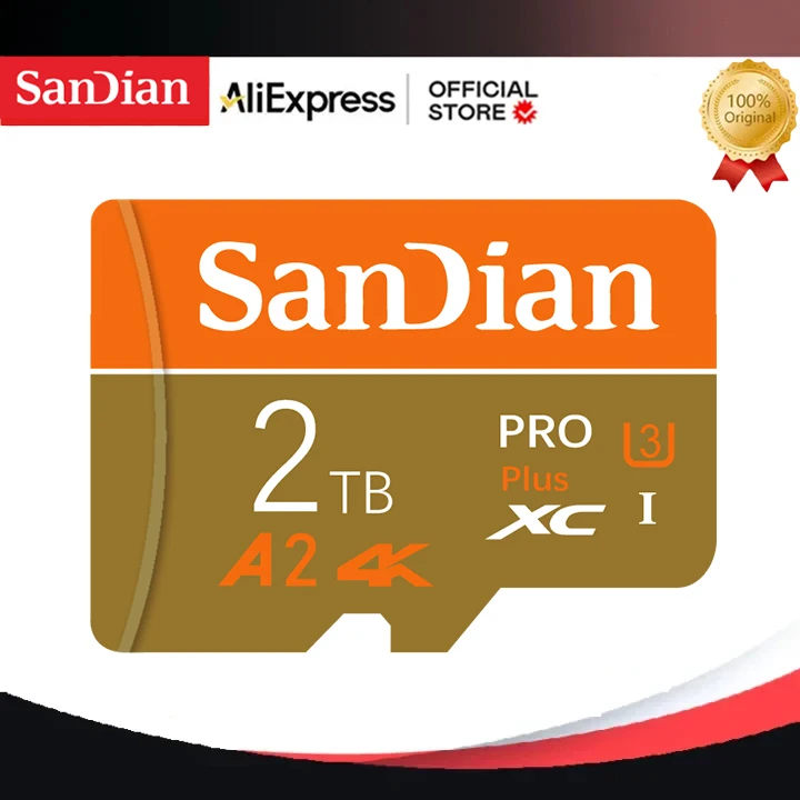 Оригинальная карта памяти высокоскоростная Micro TF SD SD-карта 1 ТБ V30 U3 A2 TF-карта для