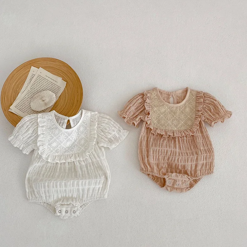 MILANCEL New Summer Baby Bodysuit Infant Cute Lace Flower Jumpsuit Toddler Girls One Piece
MILANCEL New Summer Baby Bodysuit Infant Cute Lace Flower Jumpsuit Toddler Girls One Piece