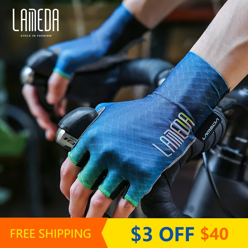 Lameda Cycling Gloves Half-Finger Glove Shockproof Summer Professional Road Mountain Women Bike Gloves Breathable Sports Gloves 
Lameda Cycling Gloves Half-Finger Glove Shockproof Summer Professional Road Mountain Women Bike Gloves Breathable Sports Gloves