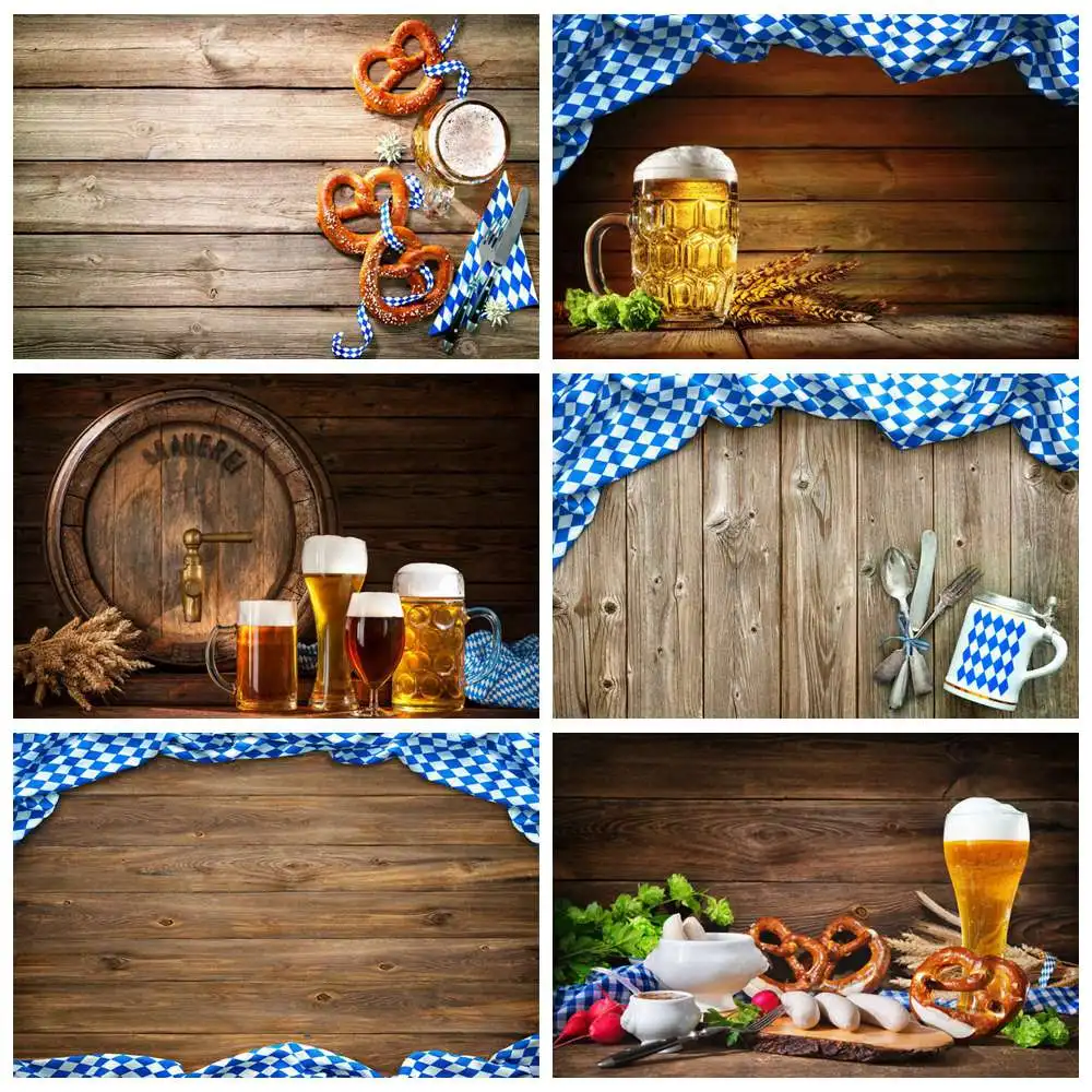 Oktoberfest Backdrops Photography Wood Board Decoration Begal Beer Glass Knife Folk Home Party Studio Photo Booth Backgrounds
Oktoberfest Backdrops Photography Wood Board Decoration Begal Beer Glass Knife Folk Home Party Studio Photo Booth Backgrounds