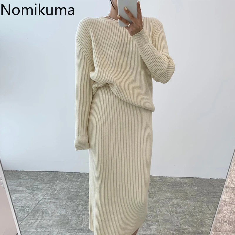 Nomikuma комплект из 2 предметов, Осень-зима, однотонные юбки с высокой талией, элегантные модные юбки для женщин
Nomikuma комплект из 2 предметов, Осень-зима, однотонные юбки с высокой талией, элегантные модные юбки для женщин