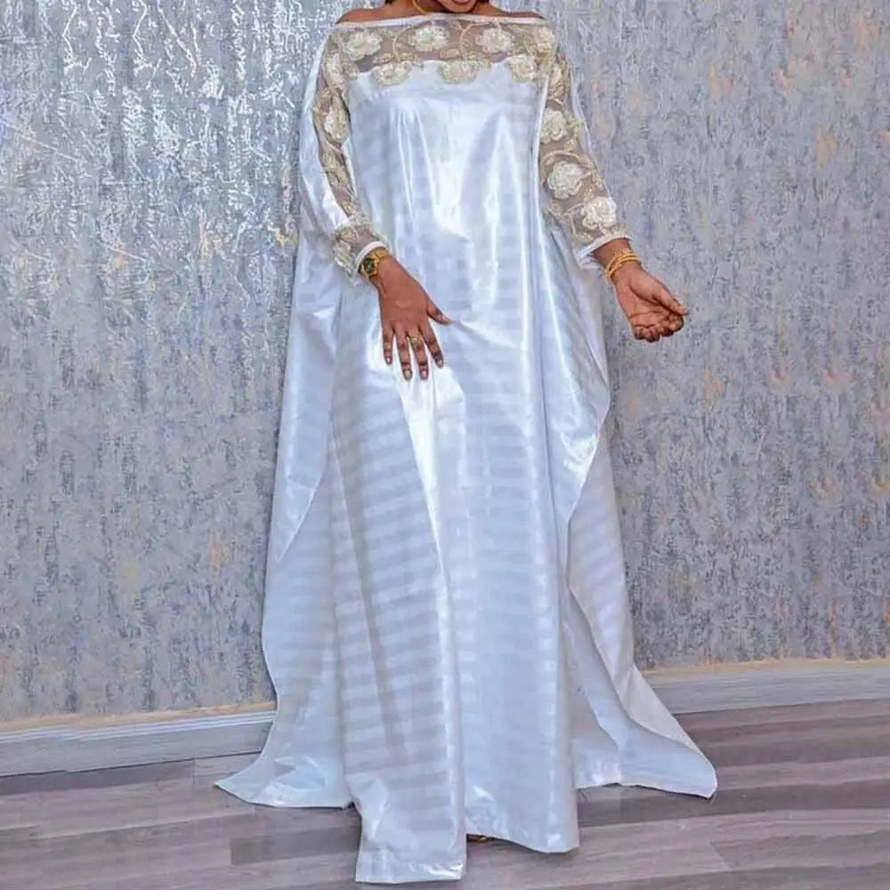 

Dubai African Dresses for Women Plus Size Boubou Nigerian Clothes Ankara Dashiki Long Dress Sequins Lace Kaftan Robe Djellaba