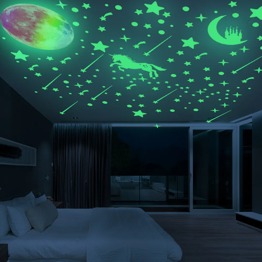 Luminous Wall Stickers for Kids Room Baby Nursery Home Decoration Wall Decals Fluorescent Unicorn Glow In The Dark Bedroom
Luminous Wall Stickers for Kids Room Baby Nursery Home Decoration Wall Decals Fluorescent Unicorn Glow In The Dark Bedroom