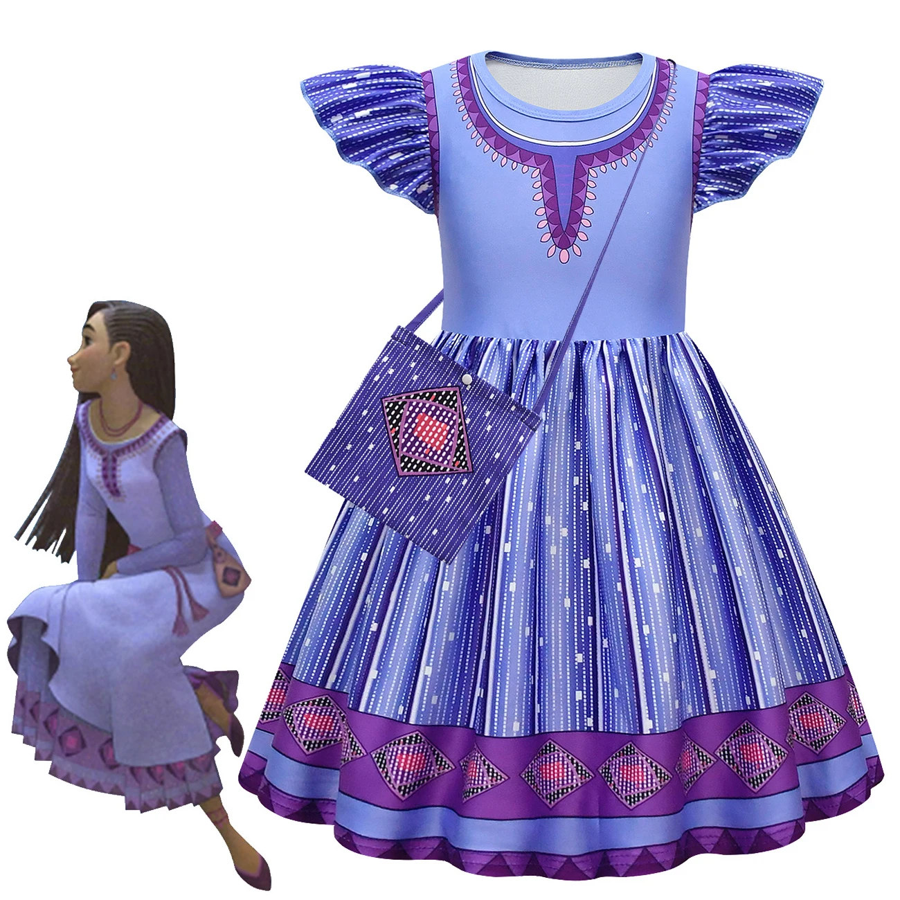 Children Girls Summer Casual Wish Asha Dress Ruffle Sleeve A-line Cute Clothes for 4-13 T Princess Wedding Party Gift Costumes
Children Girls Summer Casual Wish Asha Dress Ruffle Sleeve A-line Cute Clothes for 4-13 T Princess Wedding Party Gift Costumes